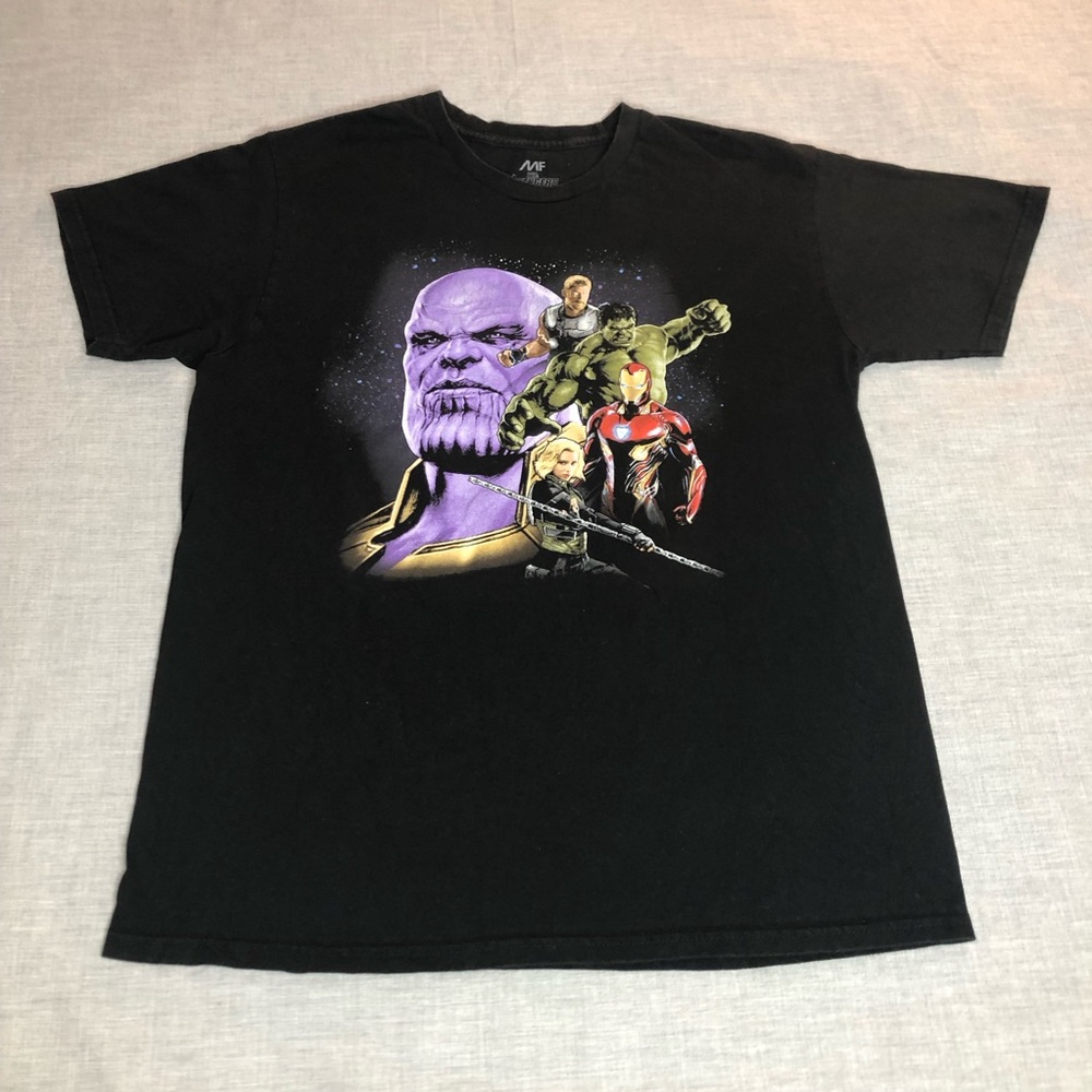 Marvel Avengers Black T-Shirt Size XL